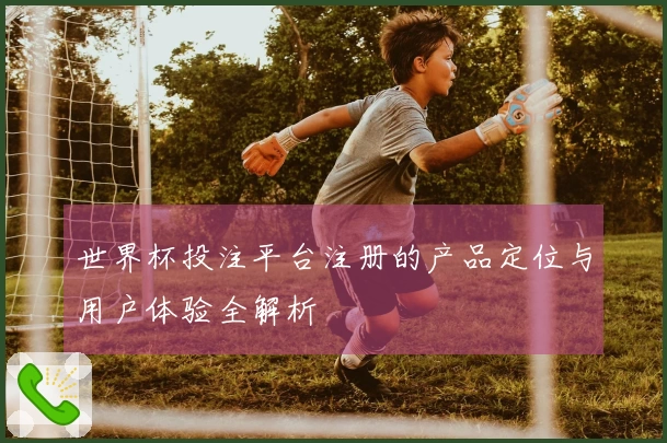 世界杯投注平台注册的产品定位与用户体验全解析